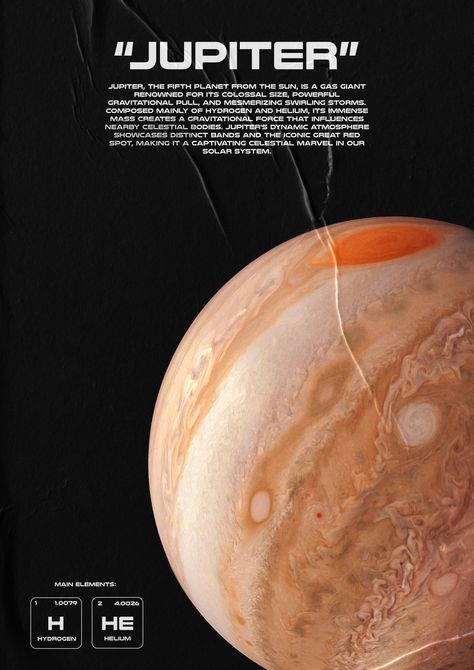 This is a poster of the planet jupiter Jupiter Poster, Great Red Spot, Jupiter Planet, Space Prints, Swirling Clouds, Solar System Poster, Nasa Poster, Astronomy Poster, Planet Poster