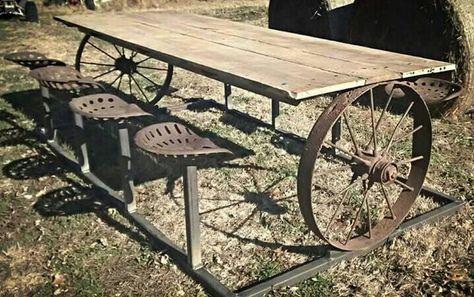 Asientos Welding Table, Metal Welding, Have Inspiration, Mesa Exterior, Metal Tree, Wagon Wheel, Metal Projects, Welding Art, Scrap Metal Art