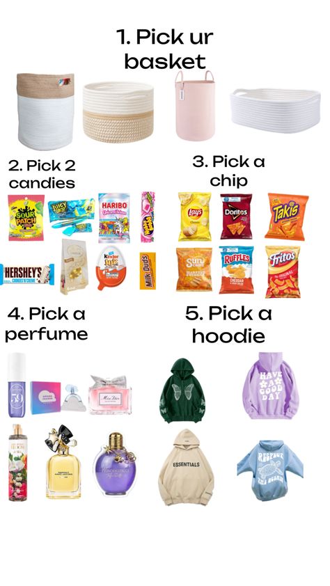 Pick ur basket #pickabasket Making A Gift Basket, Easy Birthday Gifts, Milk Duds, Care Basket, Road Trip Activities, Birthday Gift Baskets, Cozy Room Decor, Food Obsession, Christmas Wishlist