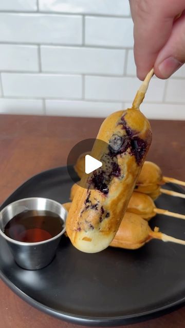 Brian Gerwig on Instagram Corn Dog Maker, Sausage On A Stick, Pancake Sausage, French Toast Waffles, Buttermilk Pancake, Loaded Potato Soup, Batter Mix, Good Recipe, Sausage Links