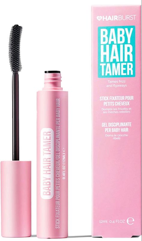 Flyaway Hair Tamer Stick By Hair Burst - Finishing Gel Wand Brush Taming Baby Hairs, Frizz & Flyaways - Strong Hold & Non Greasy Finish - Vegan & Cruelty Free. Hair Finishing Stick, Baby Hair Gel, Hair Frizz Control, Hair Mascara, Wand Hairstyles, Hair Frizz, Mascara Wands, Greasy Hair Hairstyles, Hair Vitamins