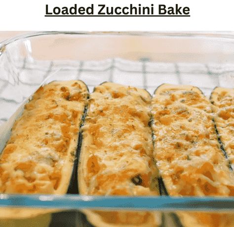 Loaded Zucchini, Keto Jam, Zucchini Bake, Bake Easy, Baked Zucchini, Easy Keto Recipes, Cooking Black Beans, Keto Meals, How To Cook Quinoa