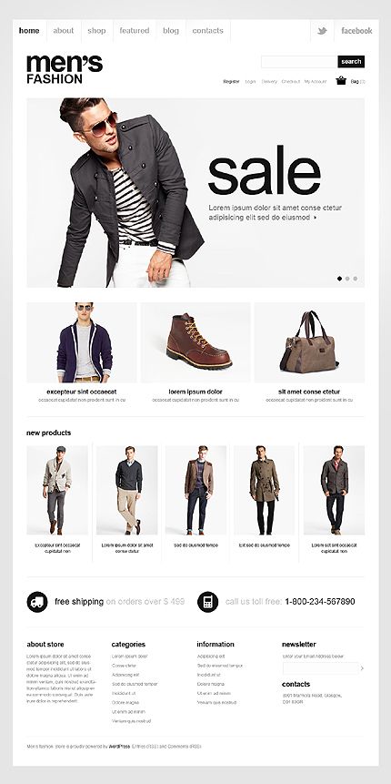 Website Template #42138 Tshirt Website, Fashion Template, Wordpress Templates, Handbag Boutique, Template Wordpress, Fashion Templates, Boot Straps, Woocommerce Themes, Male Fashion