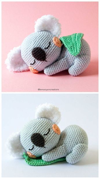 Koala Crochet Pattern, Koala Crochet, Light Worsted Weight Yarn, Yarn Tools, Free Pdf Pattern, Crochet Animals Free Patterns, Amigurumi Free, Crochet Toys Patterns, Amigurumi Free Pattern