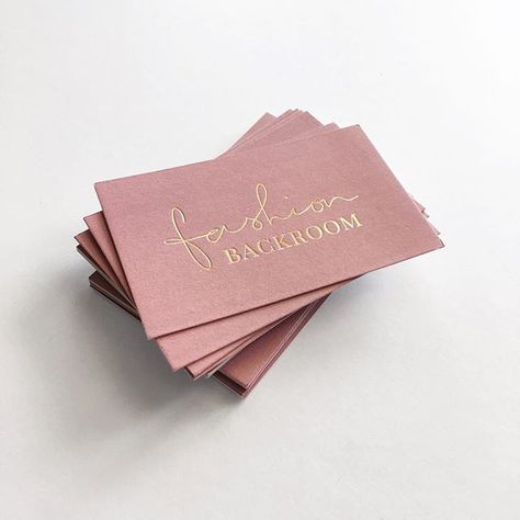 My favourites. Rose gold foil on blush pink card for @fashionbackroom ✨ Fashion Logo Ideas, Stationary Branding, Foil Business Cards, 달력 디자인, Pink Business Card, Pink Business, Business Card Inspiration, Pink Cards, Fashion Logo Design