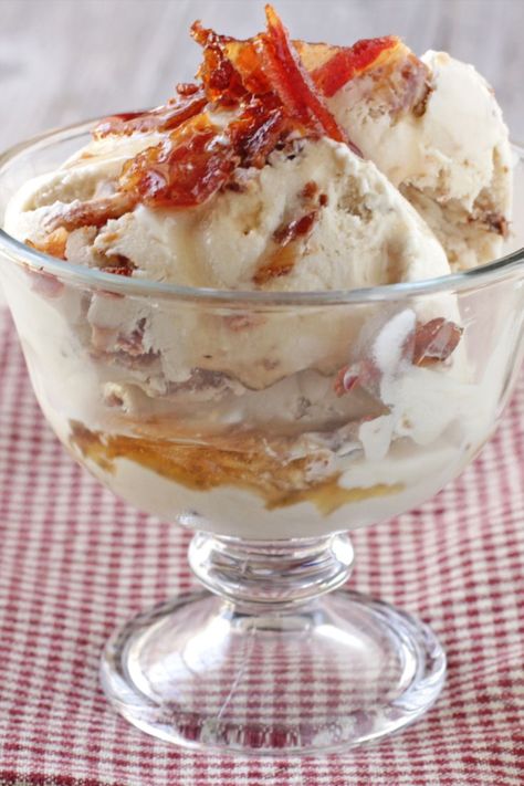 Save the recipe! Maple Ice Cream Recipe, Maple Ice Cream, Bacon Ice Cream, Half And Half Cream, Ice Cream Ingredients, Ice Cream Makers, Iron Chef, Candied Bacon, Cooling Rack