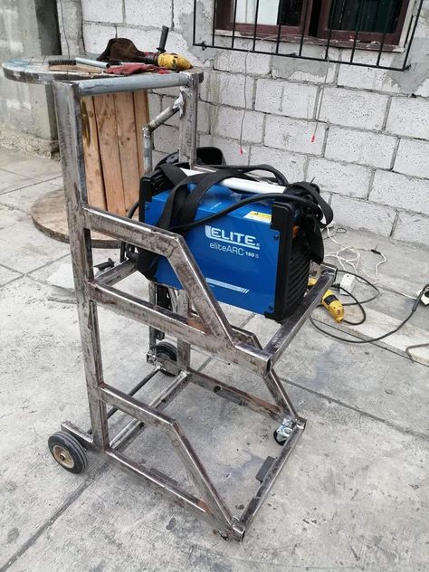 #WeldingProjectsPlans Welding Cart Plans, Beginner Welding Projects, Beginner Welding Projects Ideas, Beginner Welding, Diy Welder, Welding Projects Ideas, Welded Metal Projects, Machining Metal Projects, Metal Outdoor Furniture