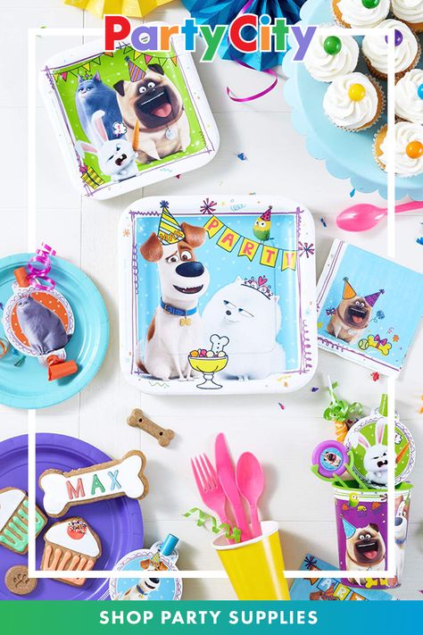 Shop Party City for Secret Life of Pets birthday party supplies! Secret Life Of Pets Birthday Party, Life Of Pets Birthday Party, Pets Birthday Party, Boys 2nd Birthday, Kids Birthday Party Decorations, Minion Birthday Party, Boy Birthday Party Themes, Twin First Birthday, 2nd Birthday Party Themes