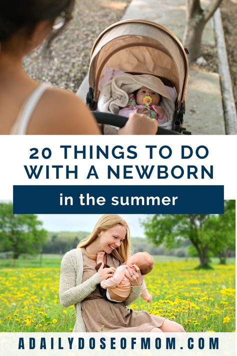 If you’re looking for things to do with your newborn during their first summer, here is a guide on fun and safe activities to add to your list! Summer With A Newborn, Things To Do With Newborn, Newborn In Summer, Activities To Do With Toddlers, Newborn Activities, Summer Newborn, Parenting Ideas, Labor Delivery, Fun Places To Go