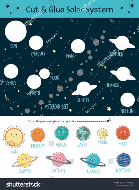 Solar System Printables, Solar System Activity, Planets Activities, Solar System Projects For Kids, Solar System Activities, Planet Crafts, Body Parts Preschool, Solar System Projects, Fall Preschool Activities