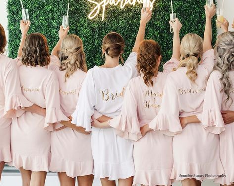 Bridesmaid Robes Bridesmaid Gifts Bridesmaid Proposal - Etsy Personalized Bridesmaid Robes, Bridesmaids Robes Pictures, Bridesmaid Robes Personalized, Wedding Day Robes, Silk Bridesmaid Robes, Bridesmaid Robe Personalized, Satin Bridesmaids Robes, Bridesmaids Robes, Custom Robes