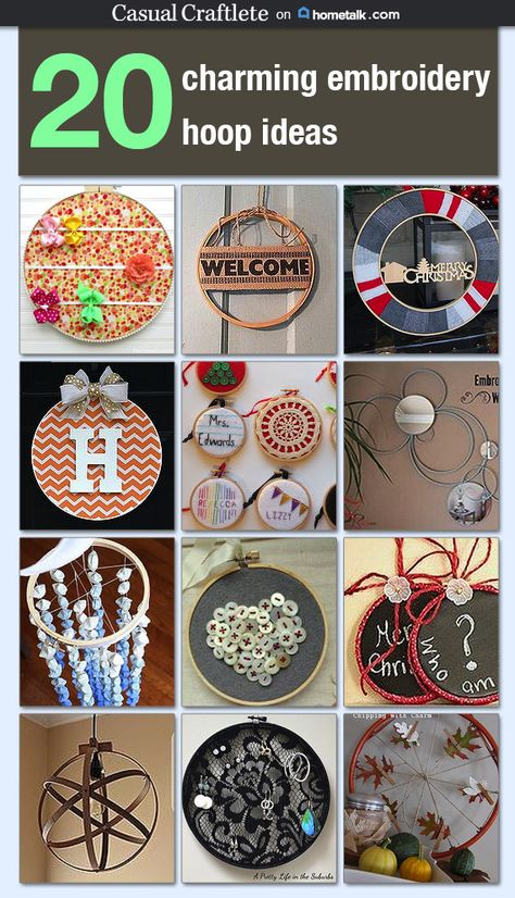 20 Charming Embroidery Hoop Ideas Embroidery Hoops Diy Crafts, Small Embroidery Hoop Ideas, Embroidery Hoop Ideas, Hoop Crafts, Hoop Decor, Embroidery Hoop Decor, Embroidery Hoop Art Diy, Dollar Store Diy Organization, Embroidery Hoop Crafts