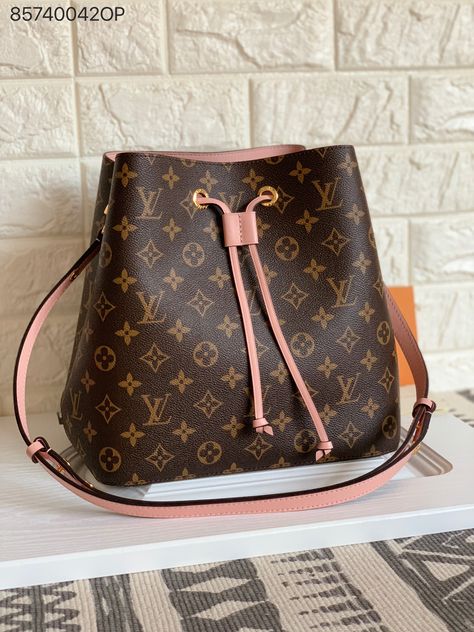 Louis Vuitton lv neonoe bucket bag monogram with pink strap shoulder bags Louis Vuitton Pink Bag, Lv Neonoe Bag, Louis Vuitton Brown Bag, Lv Bucket Bag, Dream Purse, Youth Cheer, Louis Vuitton Bucket Bag, Lv Neonoe, Small Bucket Bag