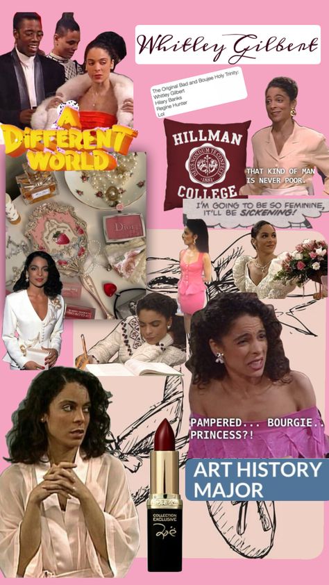 #whitley #adifferentworld #coquette #feminine #90s #tv #lisabonet #college #pink #princess Model Off Duty Style 90s, Dwayne And Whitley, Whitley Gilbert, 00’s Fashion, Black 90s Fashion, Fall In Nyc, Art History Major, Coquette Feminine, Lisa Bonet