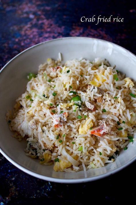 Crab Meat Recipe, Crab Fried Rice, Pan Fried Potatoes, Crab Fries, Crab Meat Recipes, Rice Recipes For Dinner, Eat A Lot, Rice Dinner, Meat Recipe