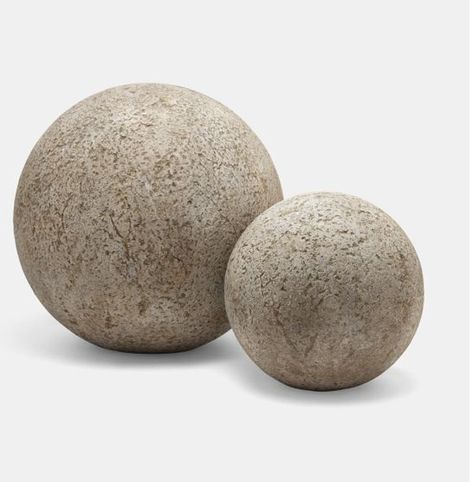 Wabi Sabi Interior, Concrete Materials, Decorative Spheres, Backyard Pool Designs, Entry Hall, Sculptures & Statues, Made Goods, Grey Stone, Design Reference