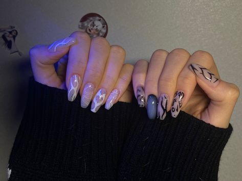 Drain Nails, Nail Designs Grunge, Nails Grunge, White Grunge, Nails White, White Nail Designs, White Nail, Black White Fashion, White Fashion