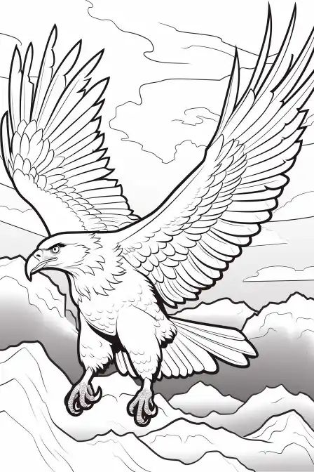 Top 19 Eagle Coloring Page (100% Free Printables) | Storiespub Eagle Coloring Pages, Cat Dragon, Eagle Artwork, Dragon Coloring, Eagle Drawing, Pencil Drawings Of Animals, Concept Art Tutorial, Pencil Sketch Images, Dragon Coloring Page