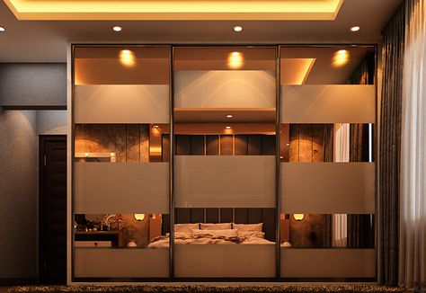 Acrylic Laminate Wardrobe, Aristo Wardrobe Designs, Aristo Wardrobe, Laminate Ideas, Sliding Door Designs, Wardrobe Shutter Design, Villa Interiors, Shutter Design, Wardrobe Colors