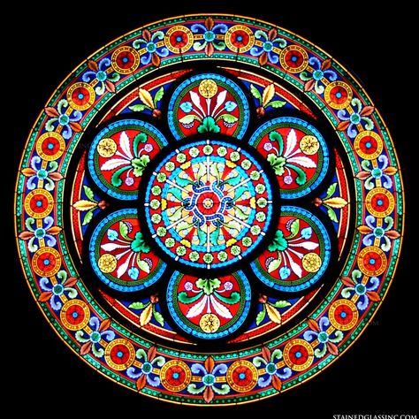 Cone Designs, Lotus Artwork, Stained Glass Circles, Stained Glass Windows Church, Flower Of Life Pattern, Window Stained, Vintage Illustration Art, Clay Work, Moroccan Mosaic