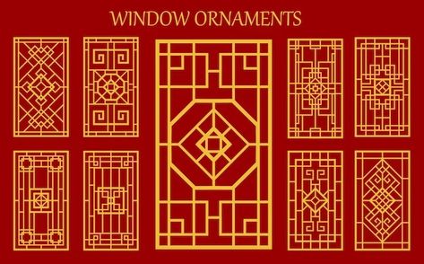 Chinese Window Images - Free Download on Freepik Asian Ornaments, Japanese Window, Window Images, Window Ornaments, Chinese Window, Japanese Ornament, Window Poster, Traditional Windows, Card Model