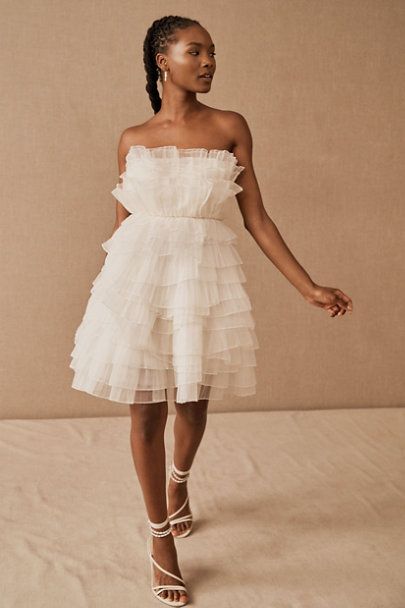 BHLDN Huntington Dress - BHLDN Reception Dress Short, Courthouse Wedding Dress, Short Wedding Dresses, Anthropologie Wedding, Wedding Reception Dress, Bridal Musings, Courthouse Wedding, Mini Robes, Reception Dress