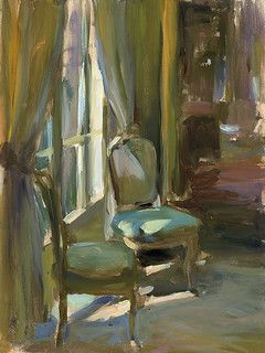 Marc Whitney - 2 Chairs | www.blazing.com | Blazing Editions | Flickr Madeline Denaro, Chair Painting, Interior Paintings, Laguna Beach California, Art Interiors, Interior Illustration, Art Chair, Interior Painting, Painted Chairs