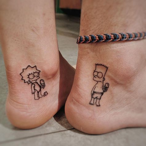 Brother Sister Tattoo Ideas, Siblings Tattoo, Matching Tattoos For Siblings, Sister Tattoo Ideas, Cousin Tattoos, Maching Tattoos, Funny Tattoo, Twin Tattoos, Brother Sister Tattoo