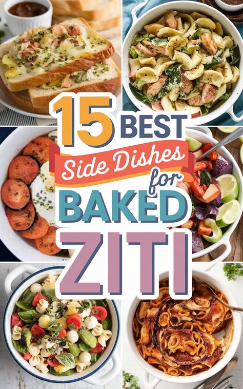 Looking for the ultimate Baked Ziti experience? Don't miss out on these 10 amazing side dish ideas! 🍅🧀 #foodinspo #dinnerinspiration Baked Ziti Side Dishes, Sides For Pasta Dishes, Sicilian Caponata Recipe, Baked Ziti With Chicken, Side Dish Ideas, Basil Pesto Pasta, Meatball Marinara, Granita Recipes, Zesty Chicken