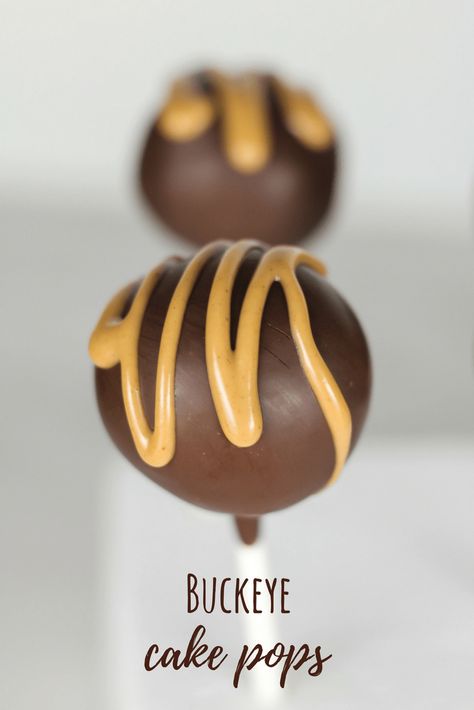 Buckeye Cake Pops, Ohio State Cake Pops, Cake Balls For Wedding, Fall Flavored Cake Pops, Peanut Butter Cake Pops Recipe, Unique Cake Pops, Peanut Butter Cake Pops, Buckeye Cupcakes, Babycakes Recipes