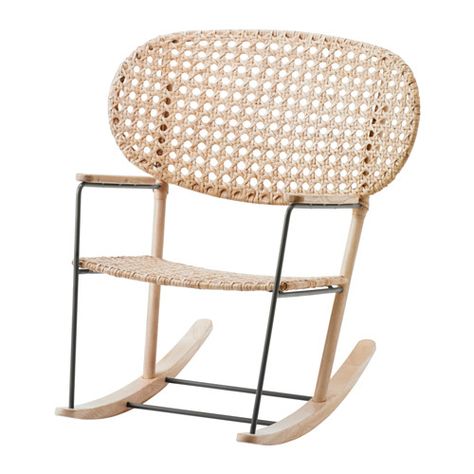 IKEA - GRÖNADAL, Rocking chair, , Handwoven back rest and seat, making each and every GRÖNADAL chair one of a kind.Made from rattan and ash, natural materials that age with grace.The transparent woven pattern in the back and seat give the rocking chair an airy look, making it flexible and easy to fit in at home.10-year limited warrranty. Read about the terms in the limited warranty brochure. Ikea Catalog, Rattan Armchair, Best Ikea, Ikea Family, Rattan Furniture, Ikea Furniture, Grey Chair, Sofa Armchair, Ash Wood