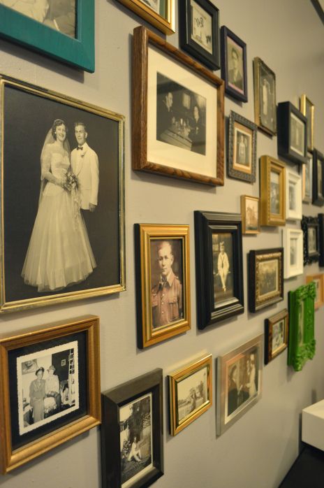 Vintage Family Gallery Wall, History Gallery Wall, Vintage Family Photo Wall, Gallery Wall Old Family Photos, Family History Gallery Wall, Ancestry Gallery Wall, Ancestry Wall, Retro Family Photos, Vintage Family Pictures