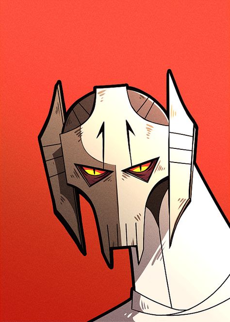 Star Wars General Grievous Star Wars Art Drawings, General Grievous, Star Wars Background, Star Wars Droids, Star Wars Drawings, Star Wars Comics, Art Folder, Star Wars Wallpaper, Star Wars Artwork