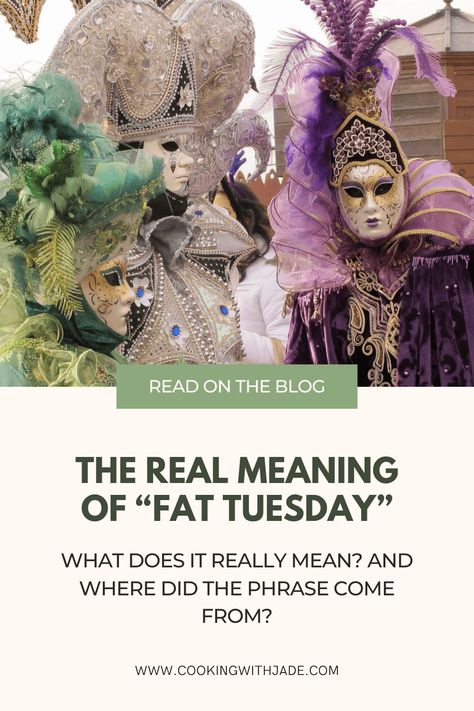 Mardi Gras – French for “Fat Tuesday” – is a phrase we often hear in February or March (especially when we’re hitting the bars to celebrate), but what does it really mean? And where did the phrase come from? Turns out, Fat Tuesday has a long and fascinating history. #Dessert #holidays #seasonal #FatTuesday #mardigras Fat Tuesday Food, Beginning Of Lent, Catholic Holidays, Holiday Stem, Mardi Gras Food, Brazil Carnival, Egyptian Food, Plastic Babies, Ash Wednesday