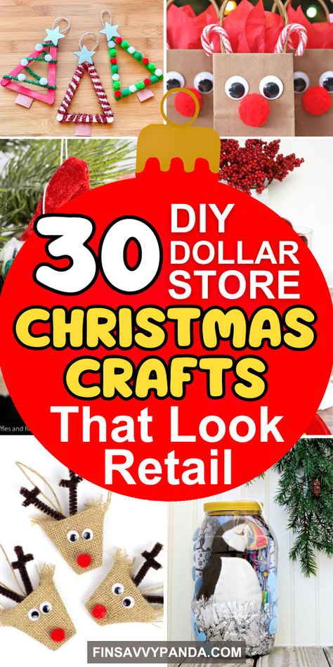 Heavenly Christmas, Christmas Crafts To Make And Sell, Dollar Store Christmas Decorations, Xmas Projects, Holidays Crafts, Dollar Tree Christmas Decor, Dollar Store Christmas Crafts, Christmas Crafts Diy Projects, Christmas Crafts To Sell