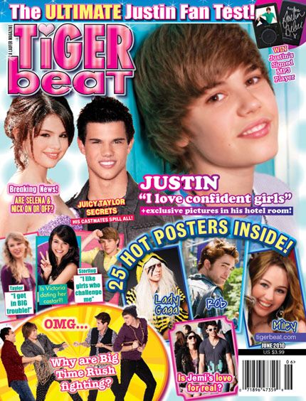 Tiger Beat June 2010 2010s Magazine Covers, Tiger Beat Magazine 2000s, Nostalgia Party, Tiger Beat Magazine, 2000s Posters, 2000s Magazines, Teen Magazines, 2010s Aesthetic, Retro Magazine