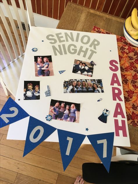 Simple Senior Night Posters, Manager Senior Night Posters, Senior Cheer Poster Ideas, Cheerleader Senior Night Posters, Senior Night Posters Cheerleading Football Signs, Volley Ball Senior Night Posters, Volleyball Senior Night Posters, Volleyball Senior Night, Senior Posters