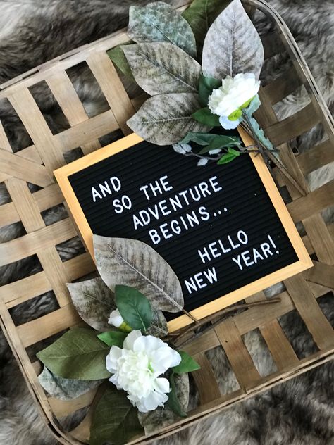 New Years Message Board, Letter Board Quotes New Year 2023, January Letter Board Ideas, New Year Felt Board Quotes, Boho Letterboard, New Years Eve Messages, Hygge Letterboard Quotes, Cozy Letterboard Quotes, Light Box Quotes