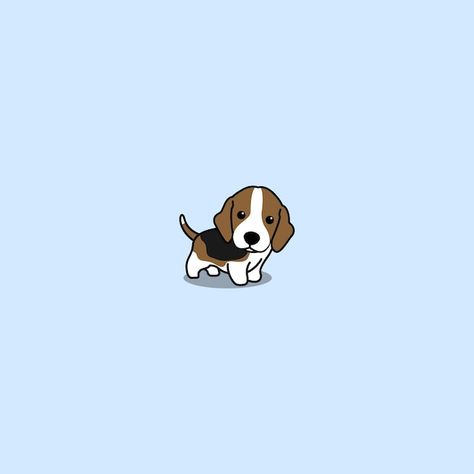 Soccer Cartoon Art, Simple Dog Art, Beagle Puppy Drawing, Dog Laptop Wallpaper, Puppy Animation, Dog Cartoon Drawing, Beagle Cartoon, Cartoon Beagle, Black Beagle