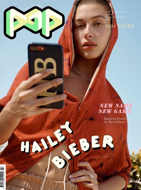 Hailey Baldwin POP Magazine Spring 2019 Cover Fashion Shoot Hailey Baldwin Model, Haily Baldwin, Hailey Rhode Baldwin, Pop Magazine, Dance Games, Fashion Cover, Img Models, Hailey Baldwin, Hailey Bieber