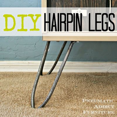 Pneumatic Addict Furniture: Tutorials Hairpin Legs Diy, Washi Tape Wall, Diy Hairpin, Diy Muebles Ideas, Reclaimed Wood Kitchen, Built In Dresser, Diy Furniture Hacks, Diy Furniture Easy, Hairpin Legs