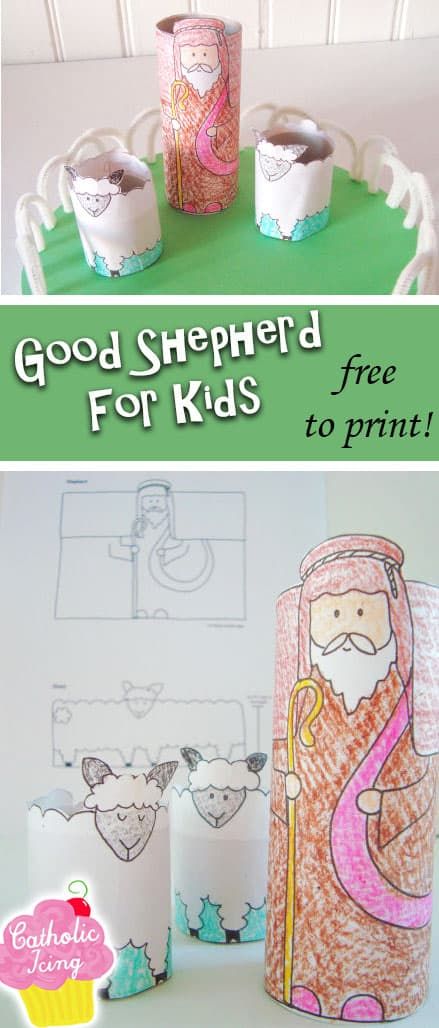 This Good Shepherd craft is also an activity to teach your kids the story of the good shepherd! This hands on bible activity will touch your children's hearts. Perfect for Sunday school or a preschool program. Very Montessori. #goodshepherd #bibleforkids #catholickids #catholicicing #religiouseducation #liturgicalliving #easterseason #goodshepherdsunday Good Shepherd Craft Sunday School, Jesus The Good Shepherd Craft, The Lord Is My Shepherd Craft, Good Shepherd Craft, Good Shepherd Sunday, Shepherd Craft, Shabbat Crafts, Liturgical Calendar, Preschool Program