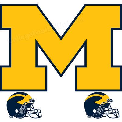 University Of Michigan Clipart - Clipart Kid Football Vinyl Decal, Michigan M, Michigan Wolverines Football, Wolverines Football, Michigan Football, College Logo, Go Blue, Football Logo, Logo Sign