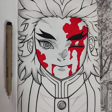 Rengoku🔥✍🏻 #kimetsunoyaiba #anime #demonslayer #demonslayerfanart #rengoku #rengokukyoujorou #animeartist #animesketch #sketchbook #sketches Rengoku Kyoujurou Sketch, Rengoku Sketch, Rengoku Drawing, Drawing Books, Sketchbook Sketches, Anime Drawing Books, Anime Drawing, Sketches Easy, Anime Sketch