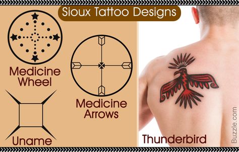 Sioux Tattoo Designs Medicine Wheel Medicine Arrows Uname Thunderbird Sioux Tattoo, Thunderbird Tattoo, Wheel Tattoo, Sport Tattoos, Native American Tattoos, Arm Tats, Lakota Sioux, American Tattoos, Indian Tattoo