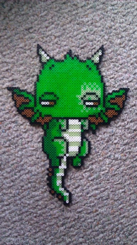 Dragon Baby perler beads Perler Projects, Modele Pixel Art, Hamma Beads Ideas, Perler Creations, Graph Patterns, Melty Bead Patterns, Fuse Bead Patterns, Rave Gear, Perler Art