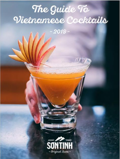 Vietnam’s cocktail scene is booming, and original recipes and clever twists on international classics can be found in lounges, bars and speakeasies throughout the country.  As with Vietnam’s much-lauded cuisine, vibrant colour, exotic spices and punchy flavour profiles are plentiful.  Enjoy Son Tinh Original Ruou’s Vietnamese cocktail guide whether you’re wanting to experiment at home or in the bar. Download our free guide #sontinh #ruou #cocktails #guide #ricewine #liquor #free #vietnam Vietnamese Cocktail Recipes, Vietnamese Cocktails, Vietnamese Drinks, Cocktail Guide, Flavour Profiles, New Year's Drinks, Sunrise Cocktail, Cocktail Trends, Vietnamese Street Food