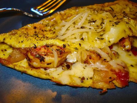 Shrimp Omelette, Bacon Shrimp, Omlet Recipes, Shrimp And Eggs, Breakfast Omelette, Urdu Recipe, Omelets Recipe, Recipe Step By Step, Omelette Recipe