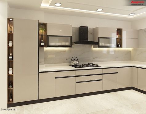 Latest Kitchen Designs Modern, Modular Kitchen Design Indian, Kitchen Design Indian, Latest Modular Kitchen Design, Kitchen Unit Designs, Flush Door, Latest Kitchen Designs, Kitchen Modular, Kitchen Cupboard Designs