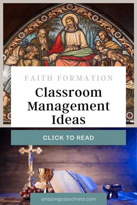 In this post, Helen Secreti gives her best tips and advice for Catholic Faith Formation classroom management. She has loads of classroom management ideas from preparing for class and classroom discipline plans. Learn how to teach Catholic catechism classes for kids in a loving and effective way! Confirmation Class Ideas, Catechism Activities For Kids, 1st Grade Catechism, Catholic Kindergarten Classroom, Confirmation Class Activities Teaching, Classroom Discipline Plan, Teaching Religion Catholic Lesson Plans, Converting To Catholicism, Catholic Theology